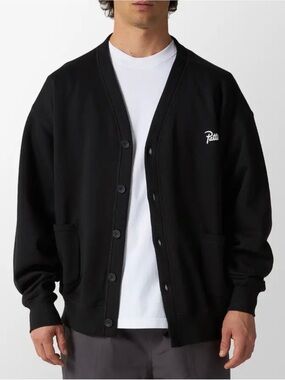 Patta Black Button-Front Cardigan Jacket